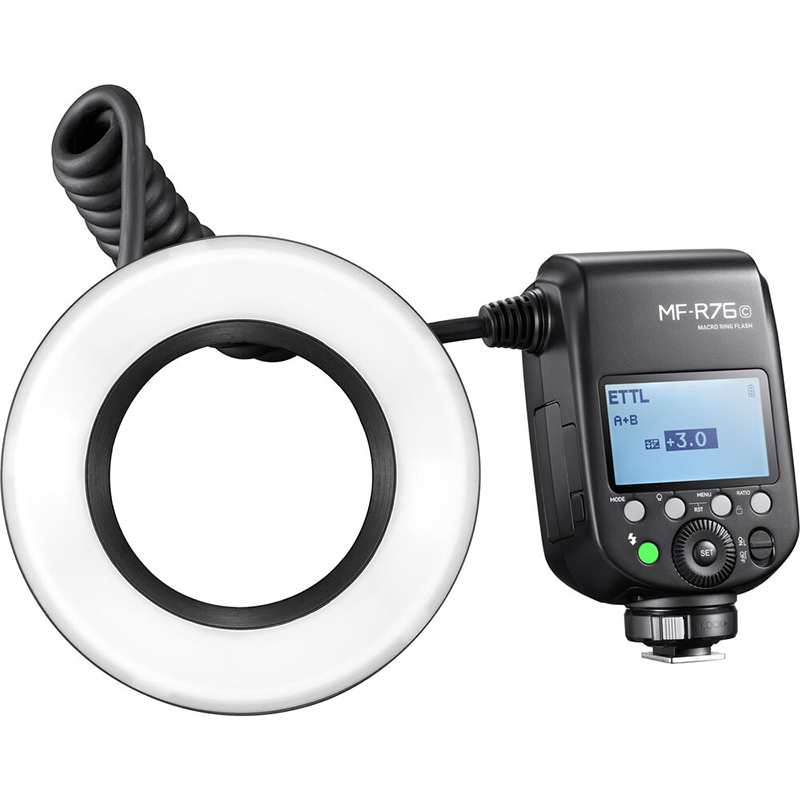 Macro Ring Flash Godox MF-R76C TTL para Canon