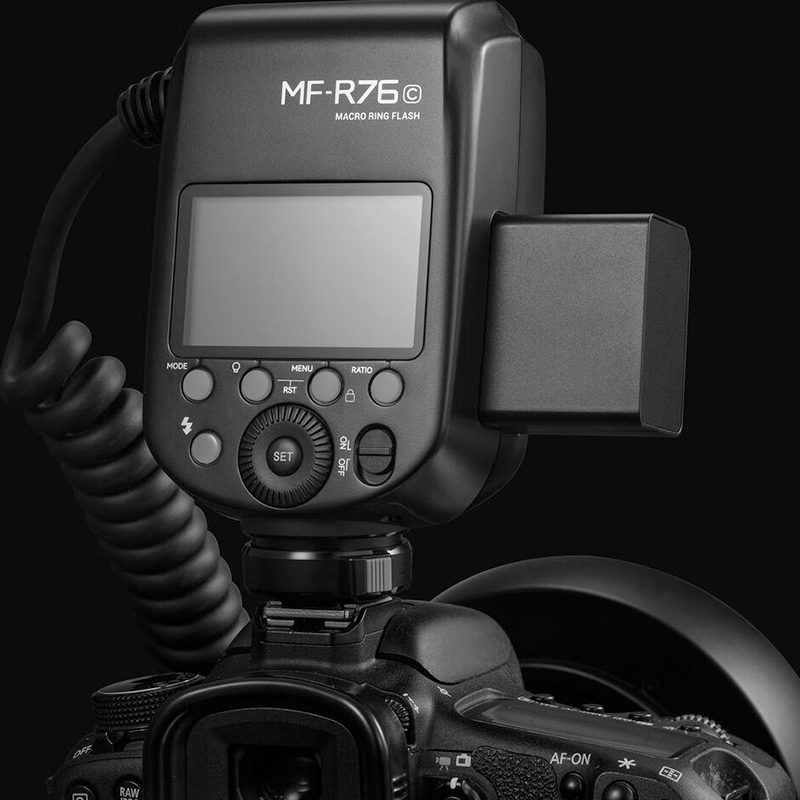 Macro Ring Flash Godox MF-R76C TTL para Canon