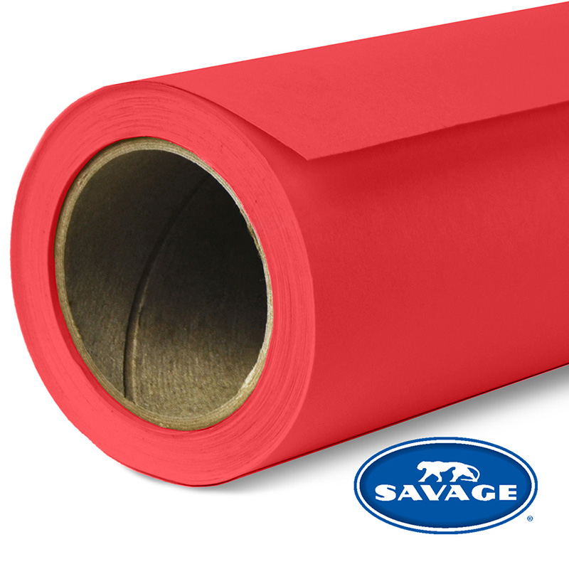 Ciclorama de Papel SAVAGE 2.18x11mts. #08 PRIMARY RED