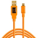 Cable USB 2.0 a Micro-B 5-Pin Tether Tools CU5430-ORG