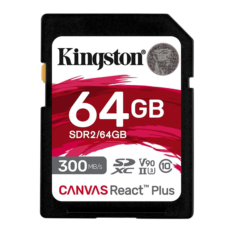 Memoria Kingston Canvas React Plus SDXC 64GB UHS-II U3 Clase 10 V90