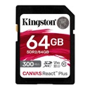 Memoria Kingston Canvas React Plus SDXC 64GB UHS-II U3 Clase 10 V90