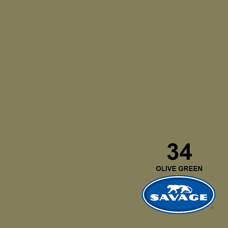 Ciclorama de Papel SAVAGE 1.35x11mts. #34 OLIVE GREEN